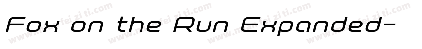 Fox on the Run Expanded字体转换